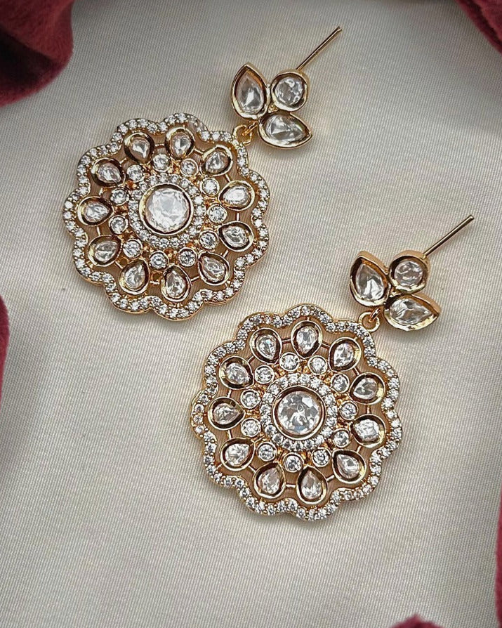 Royal Emerald Bloom Earrings